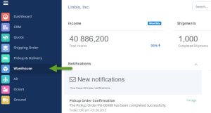 Linbis Logistics Software Create Warehouse Receipt, Transport Management System, transport management software