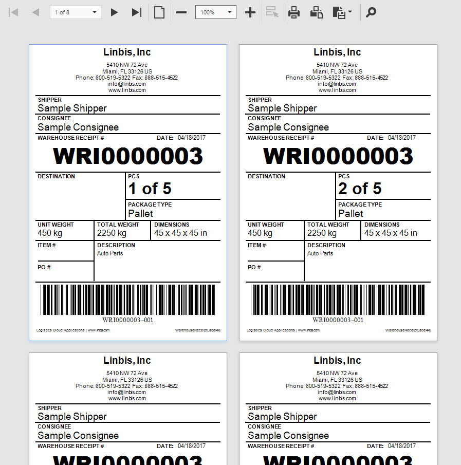 Warehouse Receipt Template