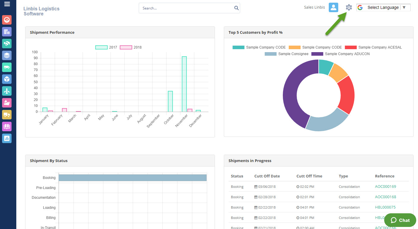 Courier software, courier management system