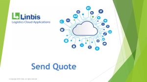 Sending Quote by E-mail from Linbis Logistics