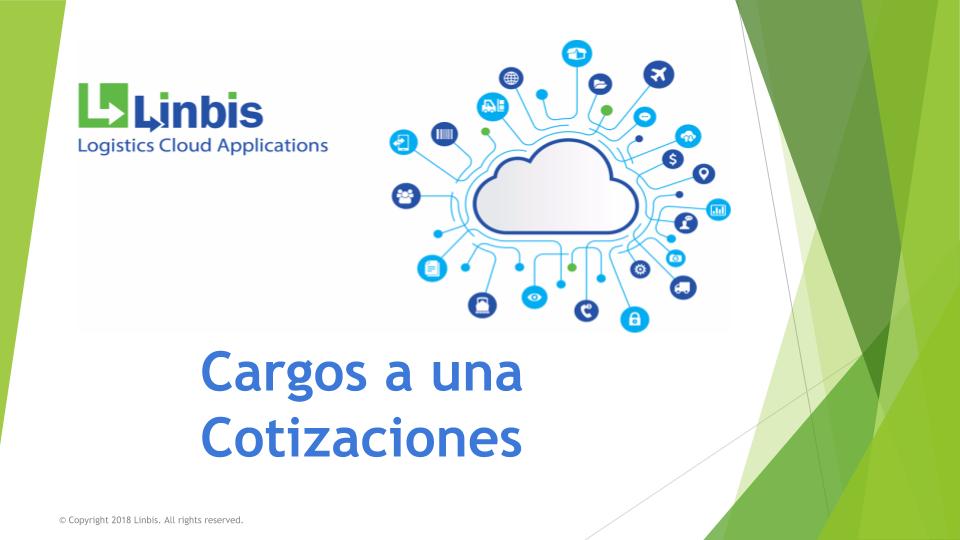 Cargos a una cotizacion en el sistema de logistica de Linbis