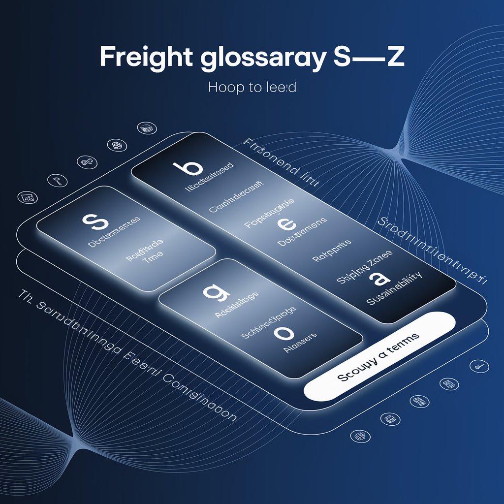 Freight Glossary S–Z: Finish Strong with Freight Terminology